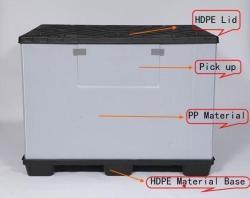 Контейнер пластиковый складной с крышками HDPE (арт. 25-5081901)