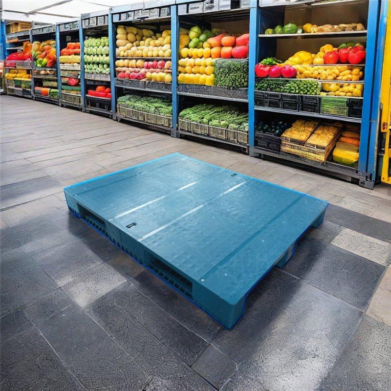 Паллет пластиковый евро HDPE/PP для стеллажей 3 полозья (арт. 25-5081910)