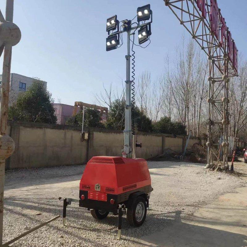 Световая башня мобильная LED 4x400W телескопическая IP65 (арт. 25-5082448)