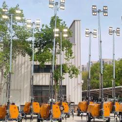 Мачта осветительная уличная с LED шарами 4*1000W 5-9 м (арт. 25-5082530)