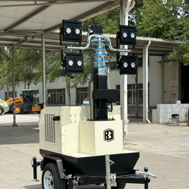 Мачта осветительная дизельная 12кВт 4x400W гидравлическая мобильная (арт. 25-5082672)