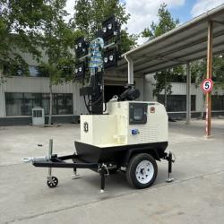 Мачта осветительная дизельная 12кВт 4x400W гидравлическая мобильная (арт. 25-5082672)