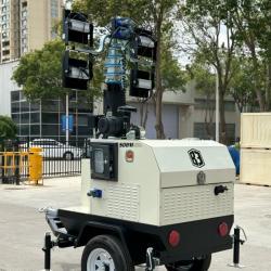 Мачта осветительная дизельная 12кВт 4x400W гидравлическая мобильная (арт. 25-5082672)