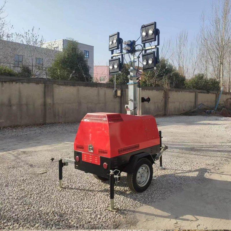 Осветительная башня мобильная телескопическая 9м 400W*4 дизельная (арт. 25-5082680)