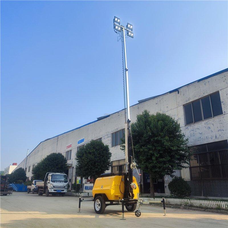 Осветительная башня телескопическая 7-9 м дизельная LED (арт. 25-5082689)