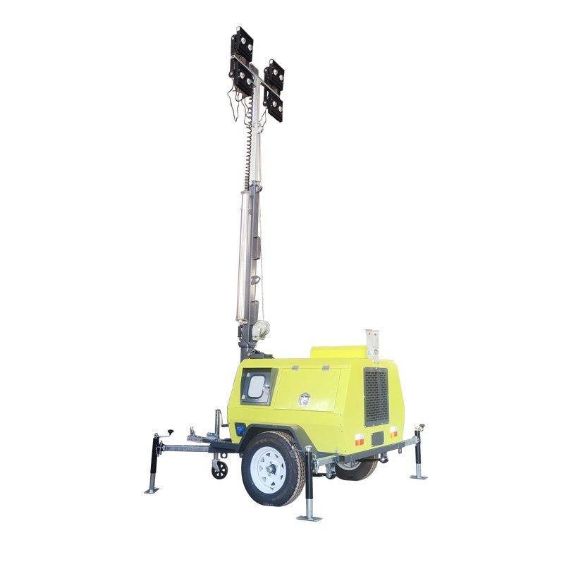 Мобильная световая башня гибридная LED электрическая 9M (арт. 25-5082701)