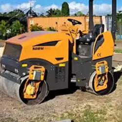 Каток дорожный вибрационный мини двухвальцовый дизельный (арт. 25-5082827)