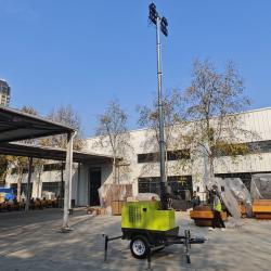 Осветительная башня мобильная дизельная 1000W 4 LED (арт. 25-5082836)