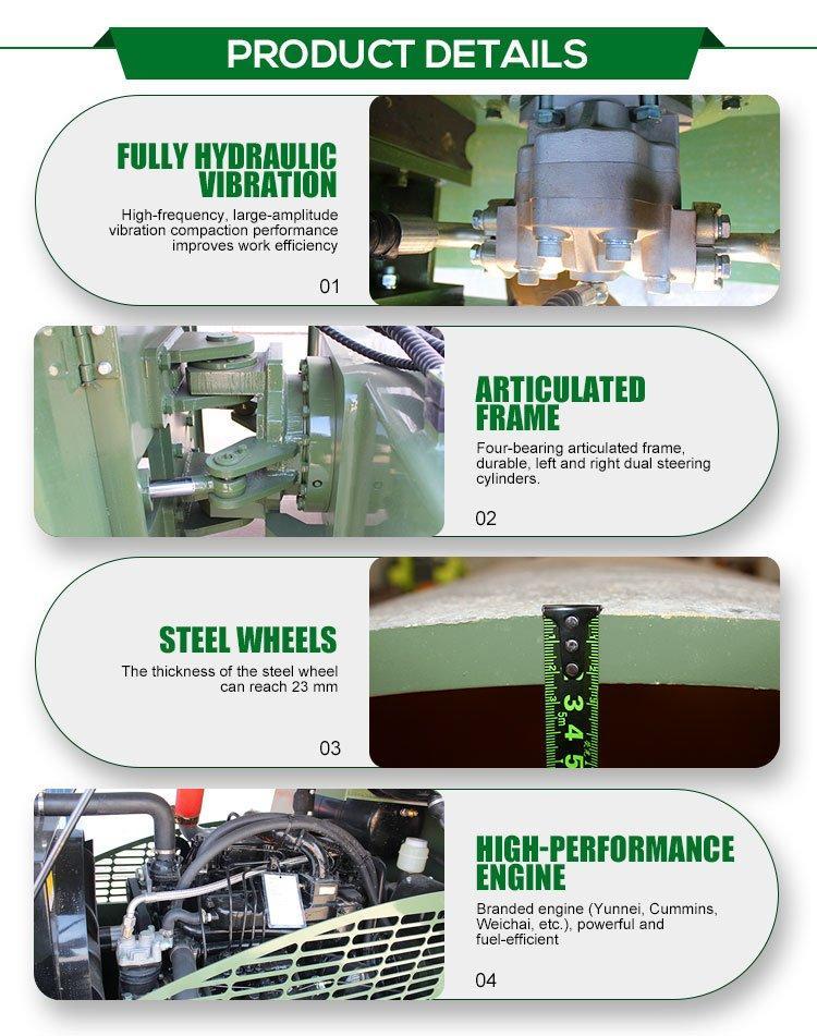 Каток дорожный вибрационный двухвальцовый 8 тонн с двигателем (арт. 25-5082890)