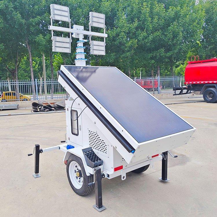 Осветительная башня мобильная 9м 4x400W LED дизель-солнечная (арт. 25-5082954)