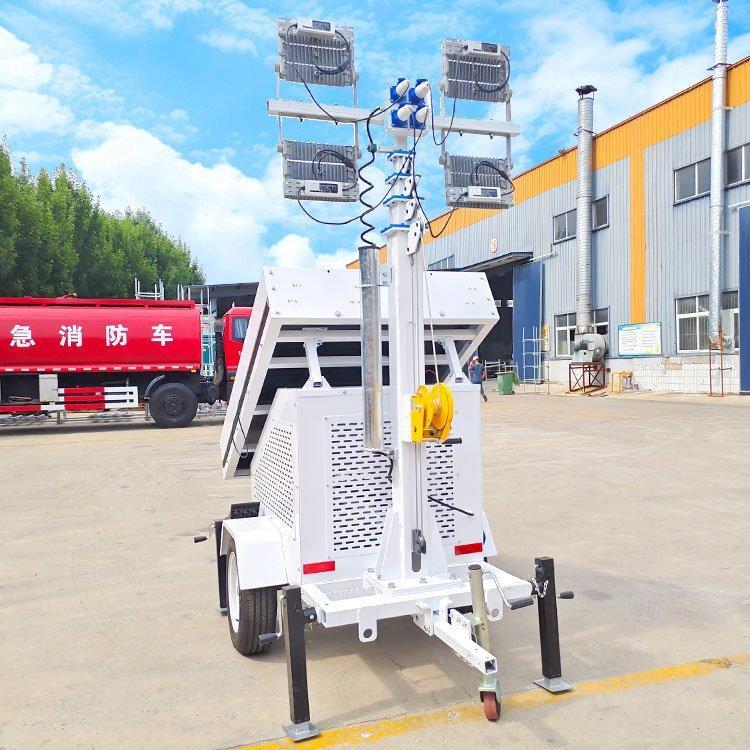 Осветительная башня светодиодная солнечная с мобильным управлением (арт. 25-5082982)