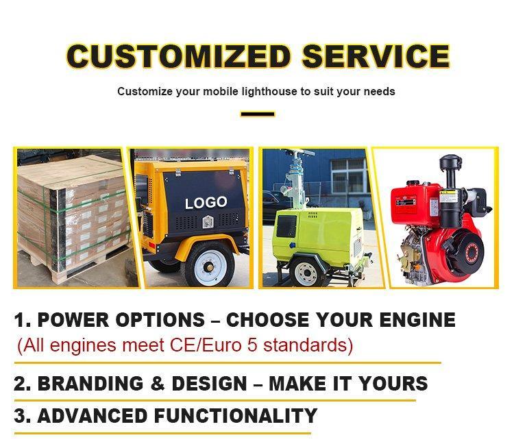 Осветительная башня передвижная LED 9M дизельная (арт. 25-5083013)