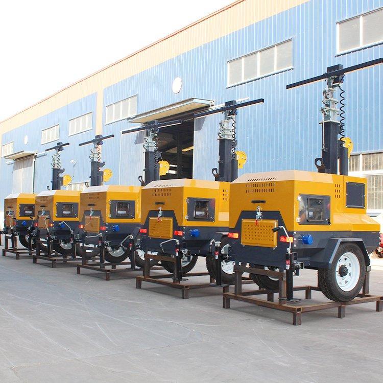 Мобильная светодиодная башня на солнечной энергии для стройки (арт. 25-5083052)