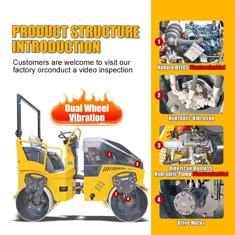 Каток дорожный вибрационный гидравлический 2-5 тонн (арт. 25-5083162)