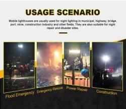 Осветительная башня мобильная электрическая 9 м для улицы (арт. 25-5083185)