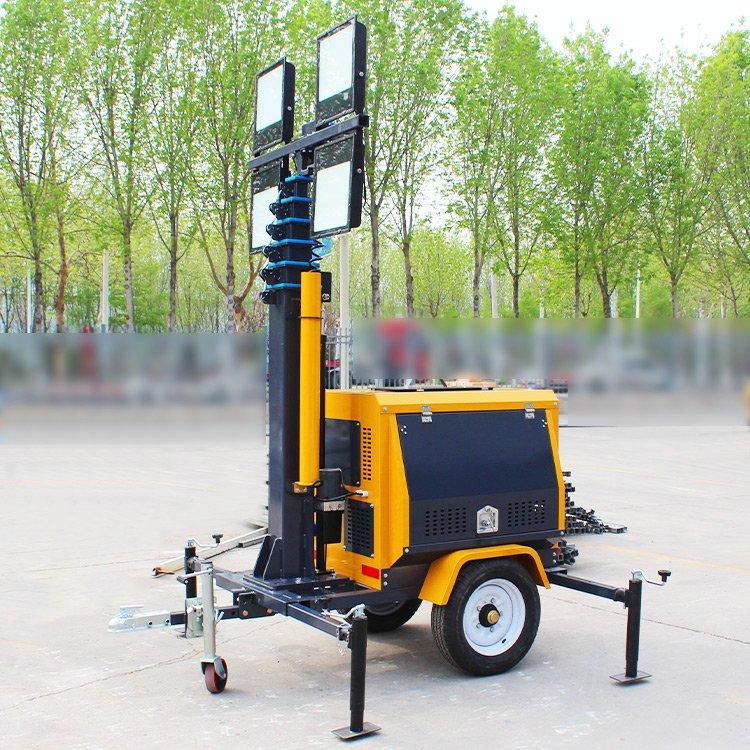 Мачта телескопическая мобильная с LED лампами на трейлере (арт. 25-5083188)