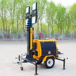 Мачта телескопическая мобильная с LED лампами на трейлере (арт. 25-5083188)