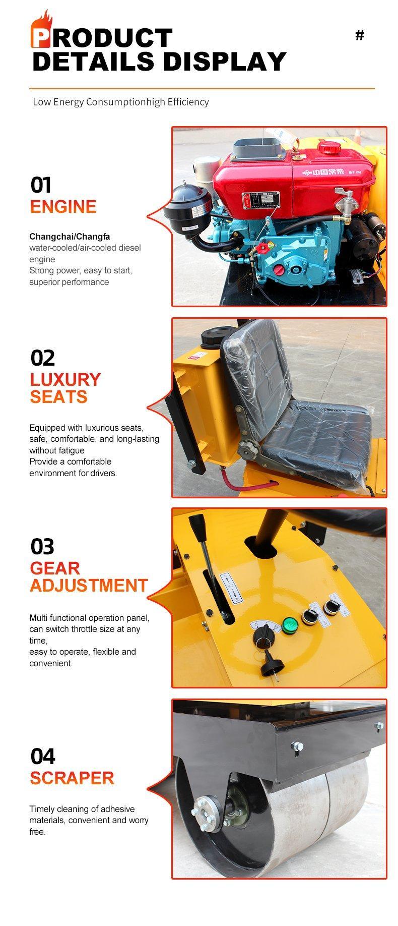 Каток дорожный вибрационный мини двухвальцовый для уплотнения (арт. 25-5083210)
