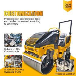 Каток вибрационный мини самоходный 3 тонны двойной барабан (арт. 25-5083255)