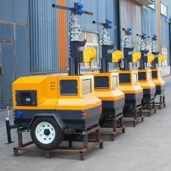 Башня светодиодная телескопическая 1000W*4 с дизельной лампой (арт. 25-5083317)