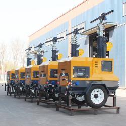 Мобильная светодиодная башня на дизеле с солнечным питанием (арт. 25-5083327)