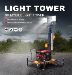Осветительная башня мобильная с LED шарами для работы (арт. 25-5083347)
