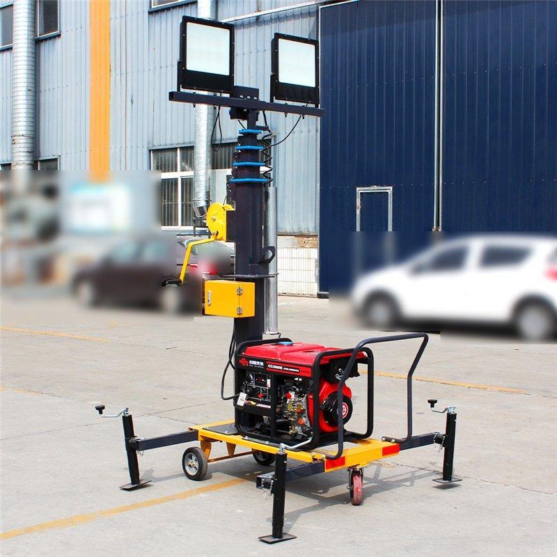 Мобильная световая башня LED для стройки 6м-9м (арт. 25-5083349)