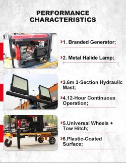 Башня осветительная передвижная гидравлическая 6 м (арт. 25-5083350)