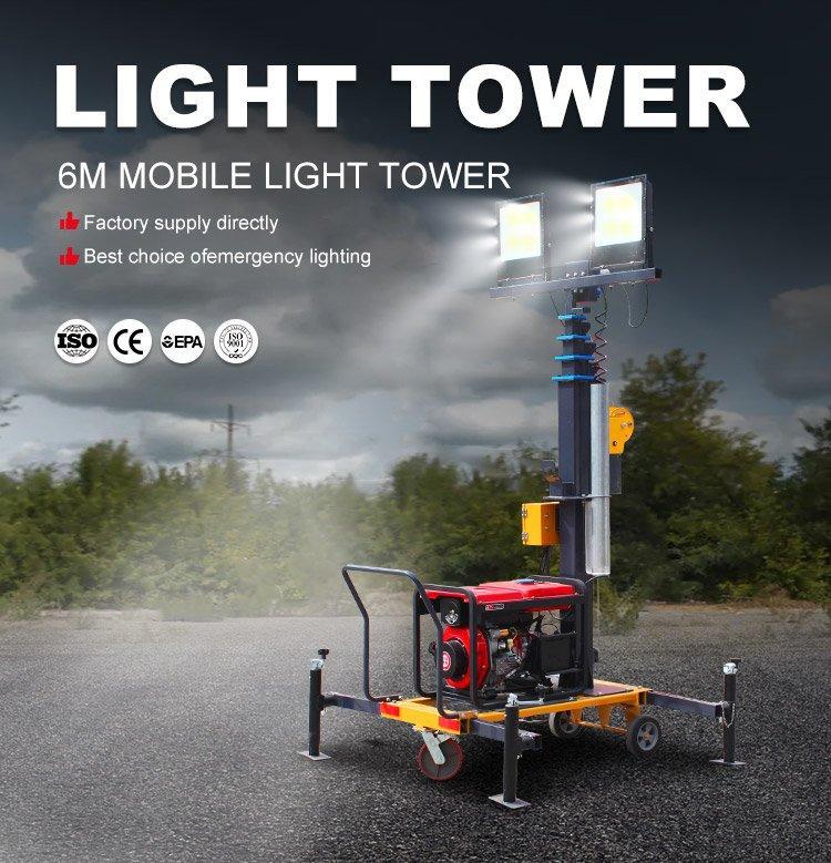 Осветительная башня мобильная 2x400W гидравлическая телескопическая (арт. 25-5083351)