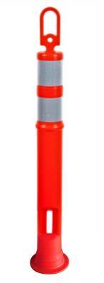 Конус дорожный гибкий с резиновой основой и пружинным постом (арт. 25-5083372)