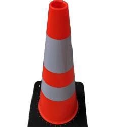 Конус дорожный гибкий ПВХ 70 см для безопасности (арт. 25-5083385)