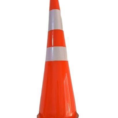 Конус дорожный гибкий ПВХ 90 см для безопасности (арт. 25-5083387)