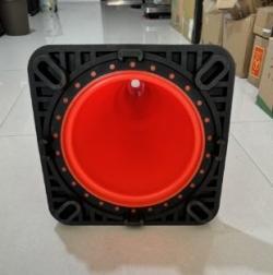 Конус дорожный гибкий ПВХ 90 см для безопасности (арт. 25-5083387)