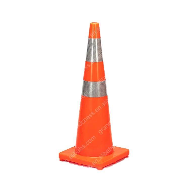 Конус дорожный ПВХ с отражающей лентой для безопасности (арт. 25-5083398)