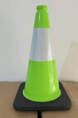 Конус дорожный резиновый светоотражающий предупреждающий (арт. 25-5083429)
