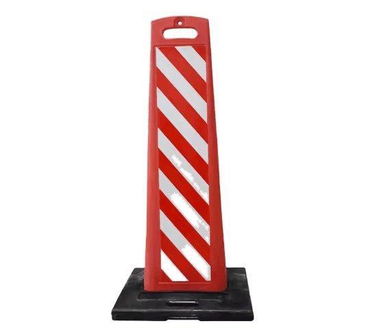 Стойка сигнальная дорожная с отражателем предупреждающая (арт. 25-5083433)