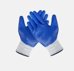 Перчатки защитные нейлоновые нитриловые 13-игольные 42 г (арт. 25-5083447)