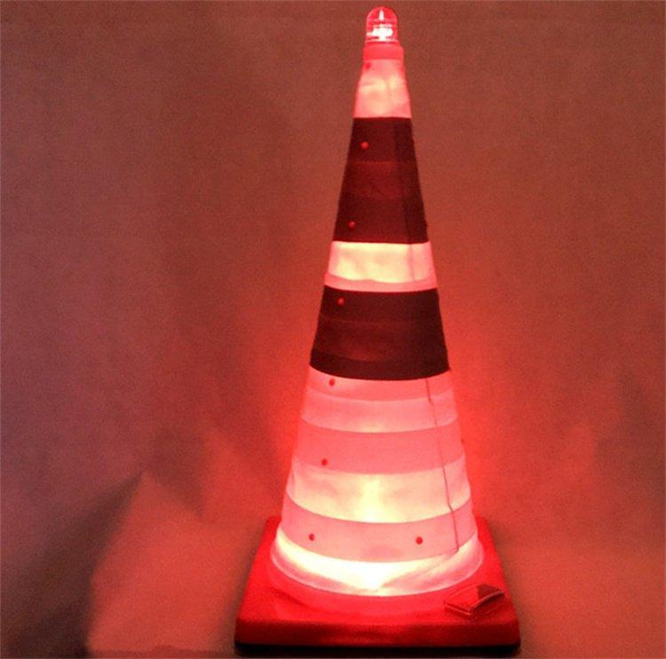 Конус дорожный складной светодиодный солнечный 750 мм (арт. 25-5083460)
