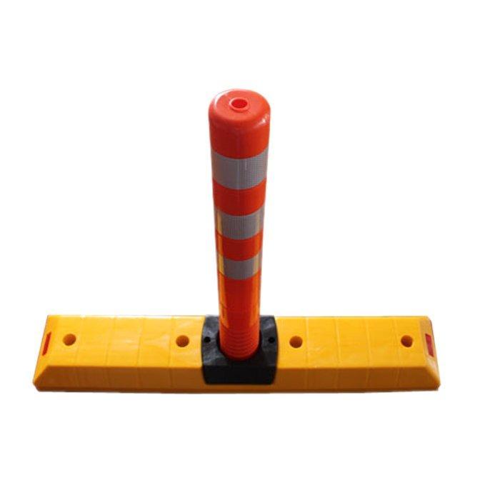 Разделитель дорожный пластиковый с PU стойкой 100x20x8 см (арт. 25-5083476)