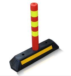 Разделитель дорожный пластиковый с PU стойкой 100x20x8 см (арт. 25-5083476)