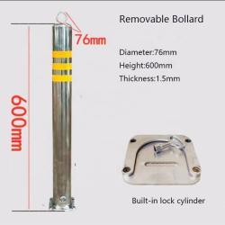 Боллард дорожный стальной съемный или фиксированный 304 нержавеющая (арт. 25-5083518)