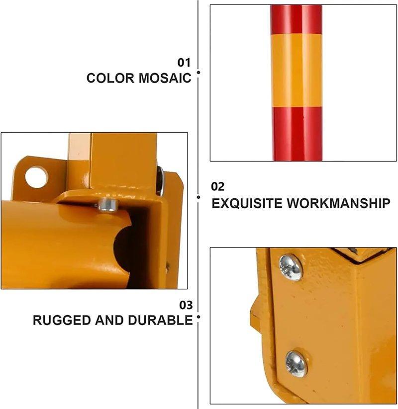 Столбик парковочный складной с ручным замком для автостоянки (арт. 25-5083543)