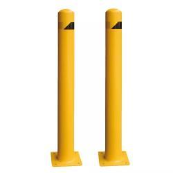 Боллард парковочный защитный желтый с порошковым покрытием (арт. 25-5083551)