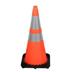 Конус дорожный оранжевый 75 см с черным основанием (арт. 25-5083559)