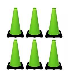 Конусы дорожные зеленые с отражающими полосами (арт. 25-5083563)