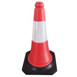 Конус дорожный устойчивый резиновый 50 см PE (арт. 25-5083574)