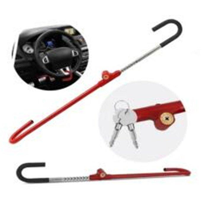 Блокиратор рулевого колеса универсальный красный стальной (арт. 25-5083584)