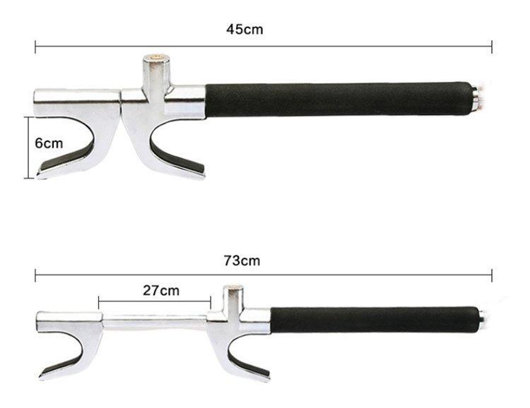 Замок рулевой противоугонный универсальный выдвижной усиленный (арт. 25-5083586)