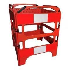 Барьер дорожный складной пластиковый раздвижной съемный (арт. 25-5083622)