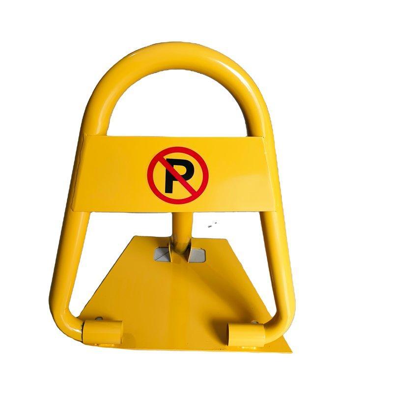 Замок парковочный треугольный стальной желтый ручной (арт. 25-5083630)